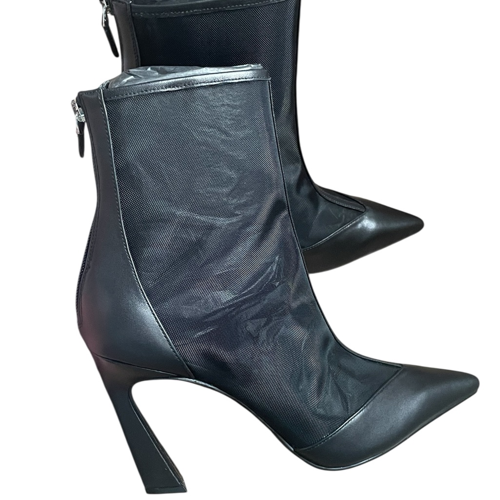 Rebecca Minkoff Mesh/Leather Bootie, Size 9, Nwob
